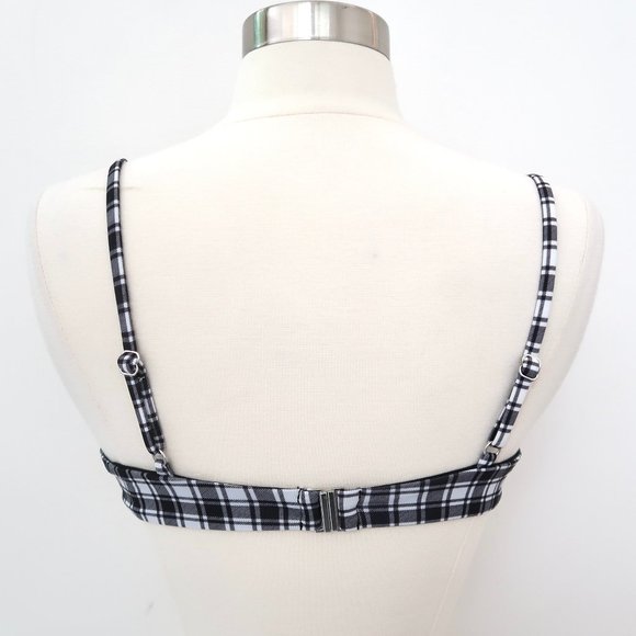 VERONICA BEARD Gingham check Dyer bikini top - Picture 3 of 5